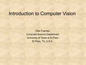 Intro to C.V. - Department of Computer Science