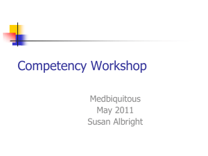 Competency Workshop