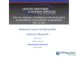 National Council of Nonprofits Contract Research