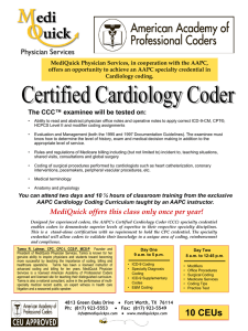 Certified Cardiology Coder (CCC)