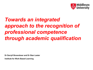 Towards an integrated approach to the recognition of