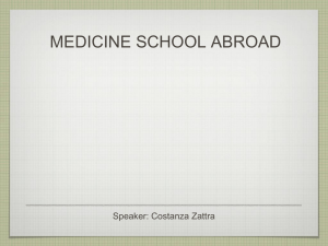 Convegno Medicine School Abroad