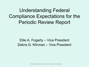 Understanding Federal Compliance Expectations for the Periodic
