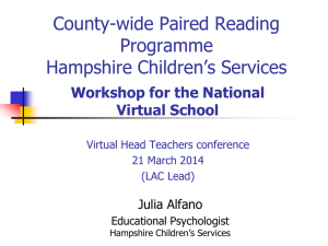 County-wide Paired Reading Programme