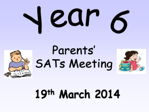 What are KS2 SATs? - Elm Wood Primary School