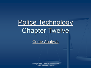 Chapter Twelve - Crime Analysis - Hi Tech Criminal Justice online