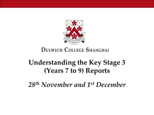 Understanding KS3 Reports Presentation