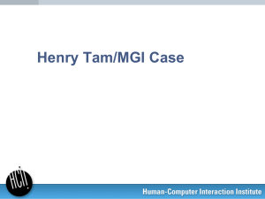 Henry Tam/MGI Case