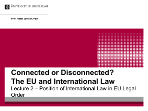 The EU and International Law