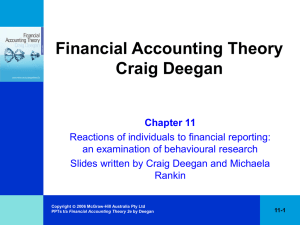 ACCOUNTING Financial and Organisational Decision Making