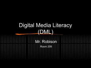 PowerPoint Presentation - Digital Media Literacy (DML)