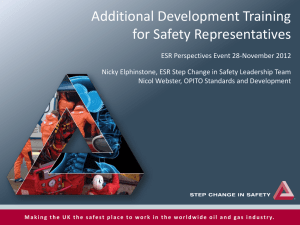 Additional Development Training for Safety Representatives