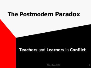 The Postmodern Paradox