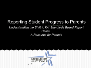 Reporting Student Progress to Parents