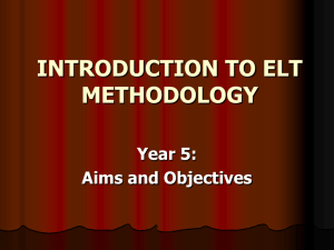 introduction to elt methodology - Emmy Nadia : A Teacher E