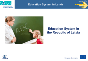 Latvia Education System Presentation