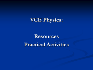 Resources and Practical Activities