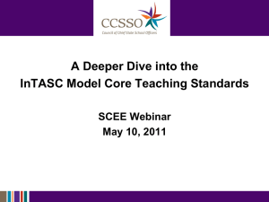CCSSO_PowerPoint - CCSSO State Consortium on Educator