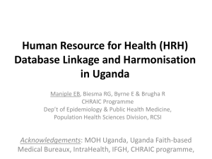 Human Resource for Health (HRH) Database
