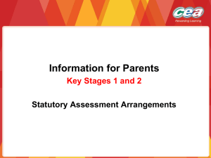 Information for Parents on Statutory Assessment Arrangements