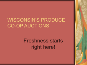 Wisconsin`s Produce Auctions