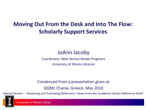 Scholarly Support Services