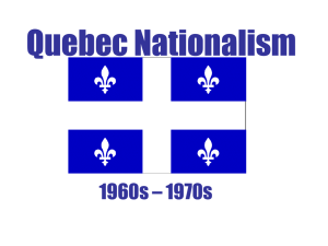 6.5 - Quebec Nationalism