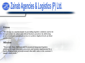 ZALPL - Zainab Agencies & Logistic (P) Ltd