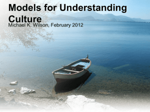 Models for Understanding Culture