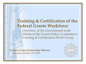 Presentation - National Grants Partnership