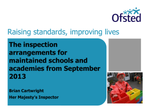 AAIA-Ofsted-update-September-2013-Brian-Cartwright
