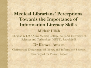 Information Literacy Defined - Pakistan Library Association