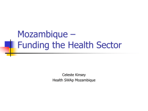 Financing modalities for health in Mozambique