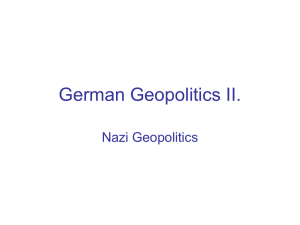German Geopolitics II.