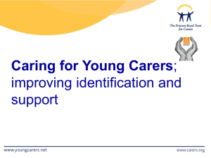 A young carer is