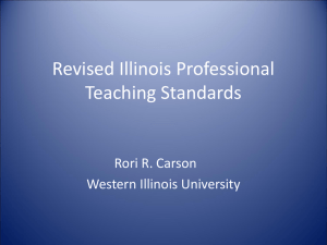 Revised Illinois Professional Teaching Standards