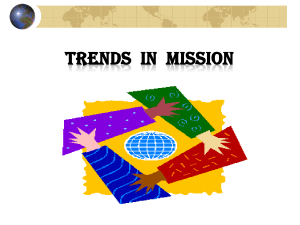 Trends in Mission – SA