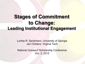 Stages of Commitment to Change