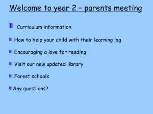 Yr 2 Parents Meeting Powerpoint presentation