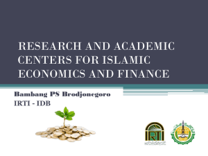 RESEARCH AND ACADEMIC CENTERS FOR ISLAMIC