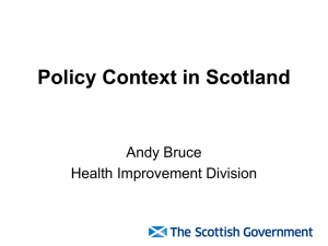 Kay Barton Health Improvement Strategy Scottish Government