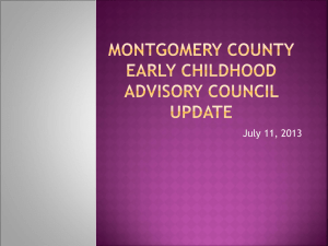 Montgomery Co. LECAC Update - Maryland State Department of