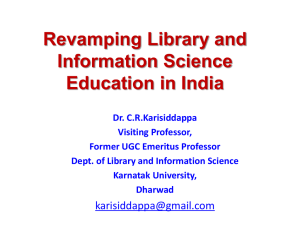 Revamping Library and Information Science Education in India