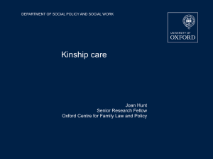 Kinship Care presentation by Joan Hunt