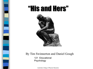 Psychology-Male and Female