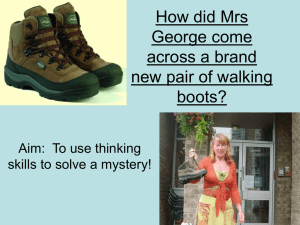Lesson 3 Mrs George and her boots