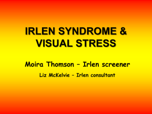 Meares-Irlen Syndrome