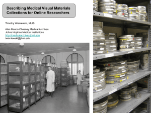 Describing Medical Visual Materials Collections for Online