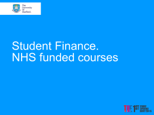 NHS Funded Years - University of Sheffield