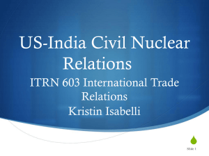 PowerPoint. - International Trade Relations